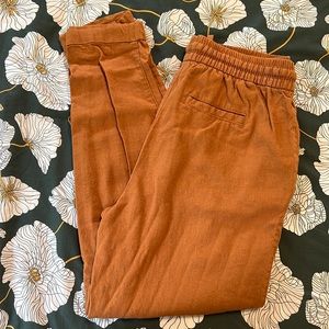 Old Navy linen blend tie waist pants XS